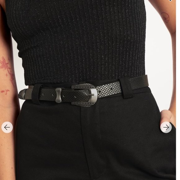 Blackmilk Accessories - BLACK MILK SNAKE BELT IN BLACK SIZE XS/S - NWT